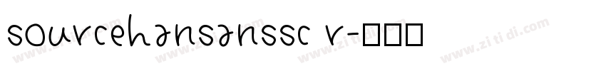 sourcehansanssc r字体转换